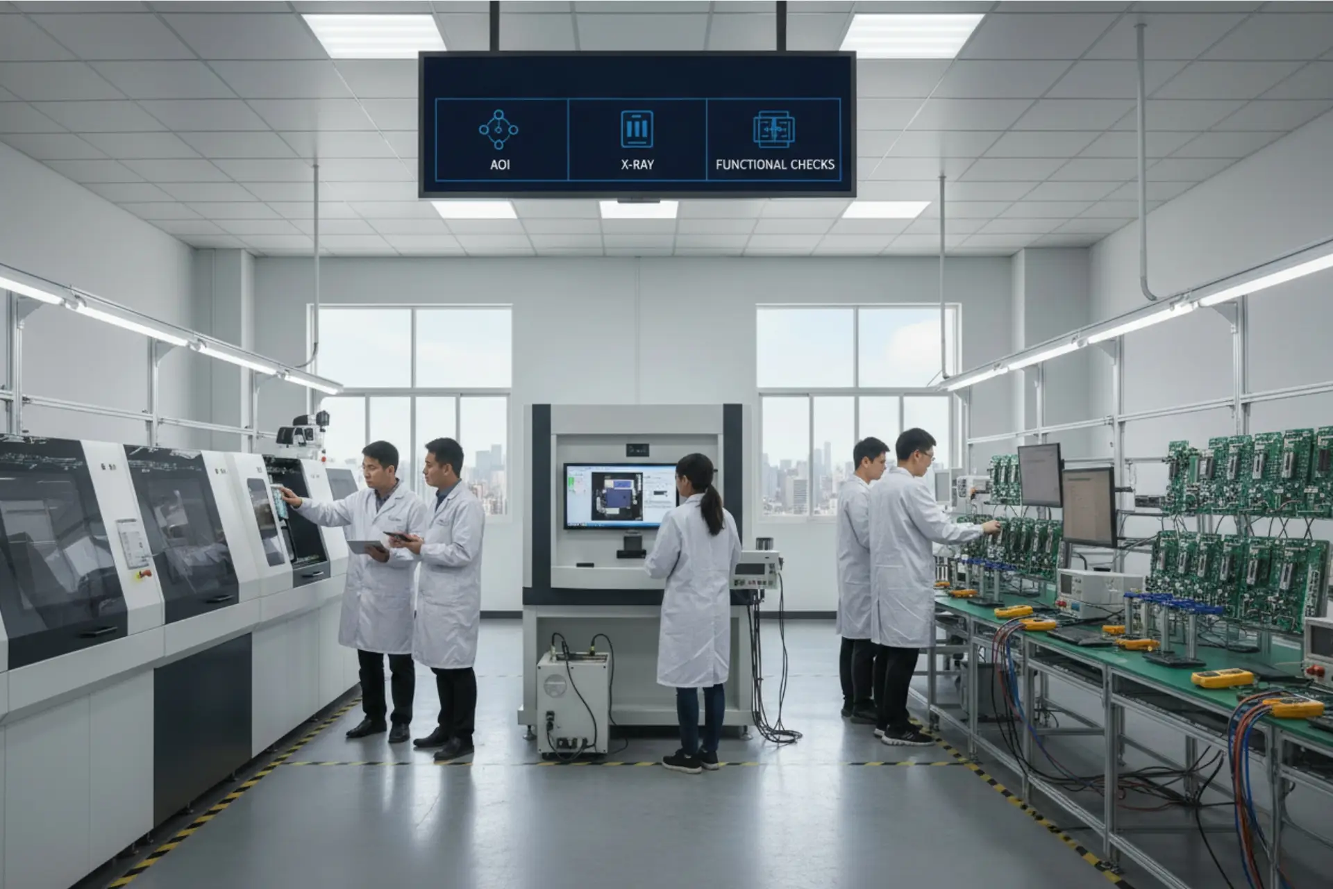 In-House Testing Methods: AOI, X-Ray, and Functional Checks